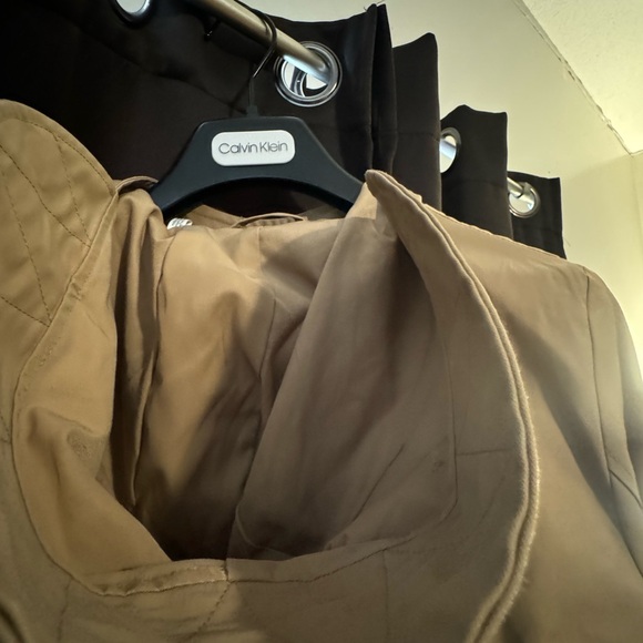 NWT Calvin Klein trench coat with hood - Picture 8 of 14